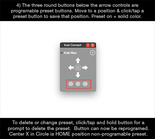 Programable Preset Buttons